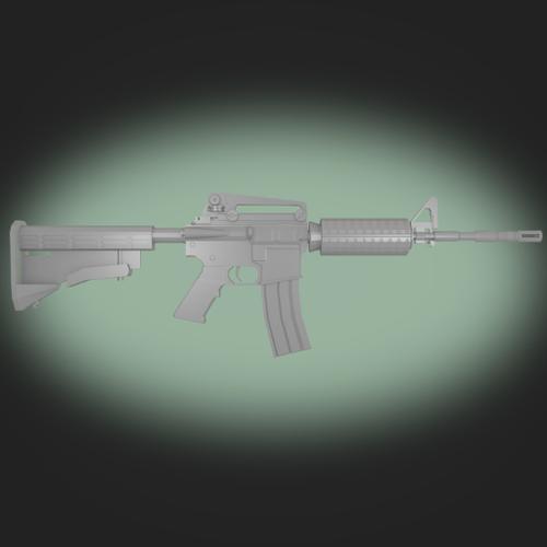  Low and mid-poly M4A1  preview image
